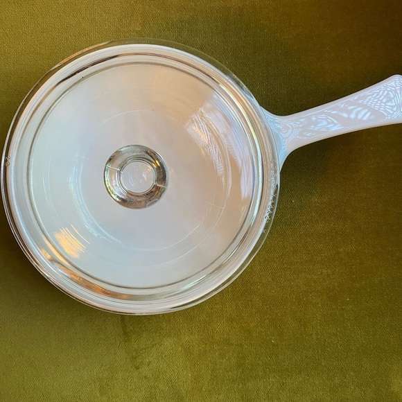 Vintage 1970's Corningware Covered Skillet Saucepan Wildflower Poppy - Picture 5 of 5